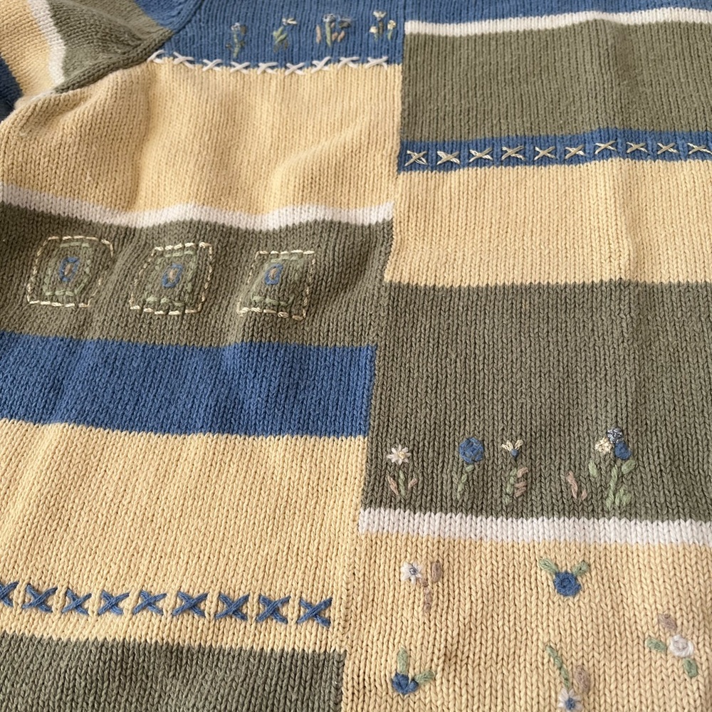 Plus Size Patchwork Spring Top - image 3